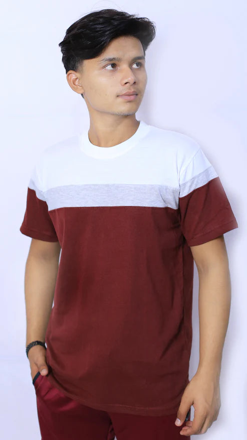 New Stylish 8-Panel Custom Slim Fit T-Shirt (PC Jersey Fabric)