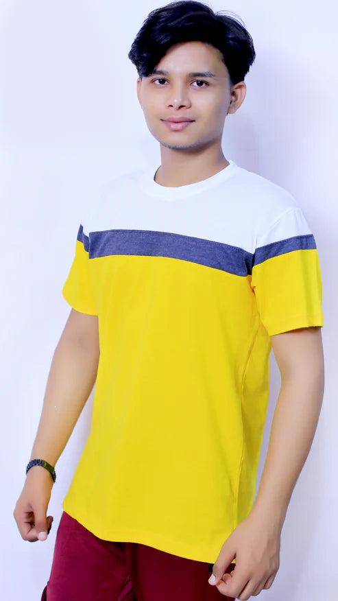 New Stylish 8-Panel Custom Slim Fit T-Shirt (PC Jersey Fabric)