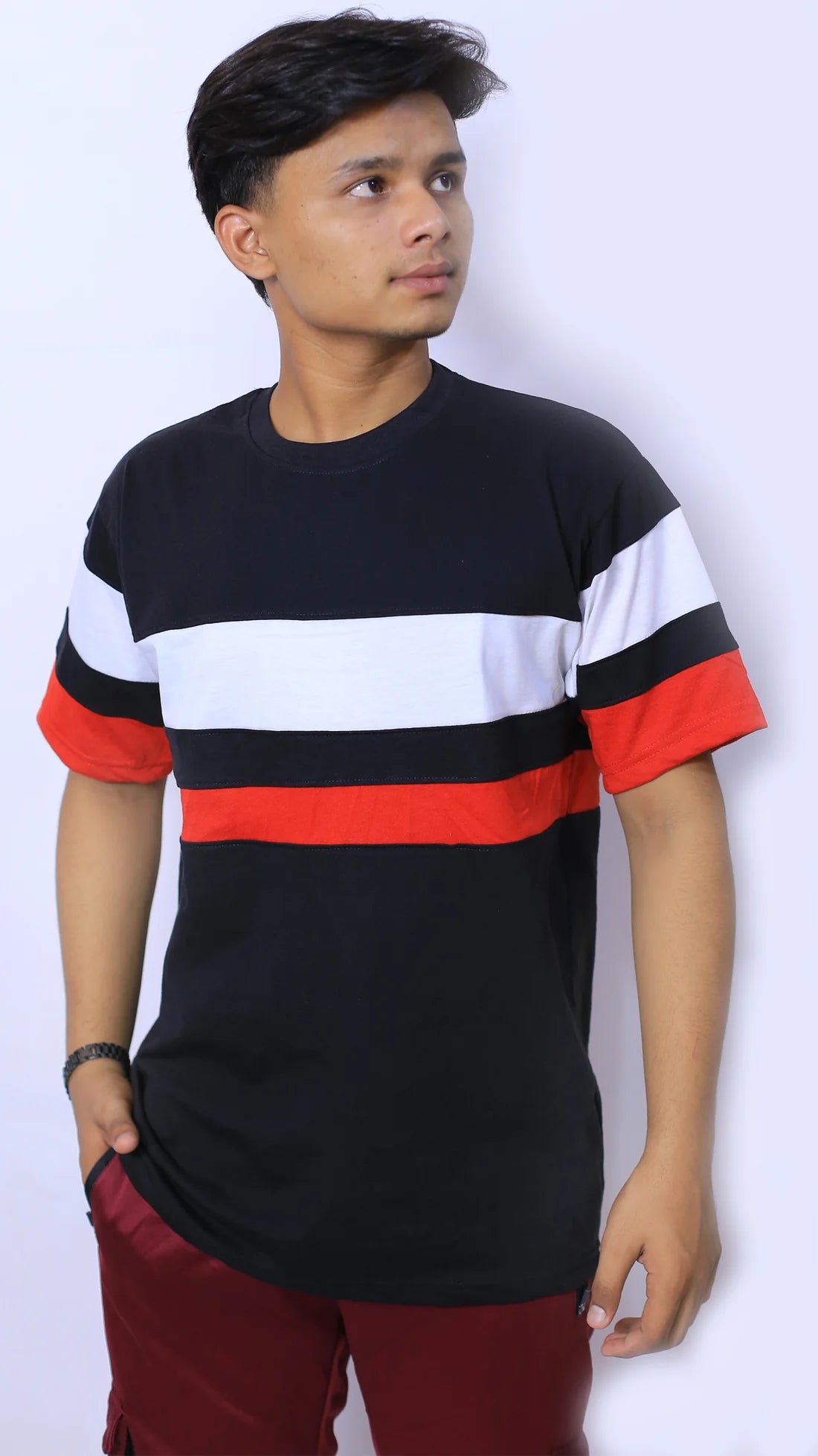 New Style  12-Panel Custom Slim Fit T-Shirt (PC Jersey Fabric)